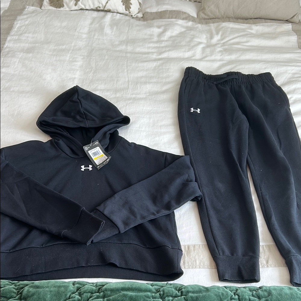 New Under Armour Black Athletic Jogger Sweatpants
